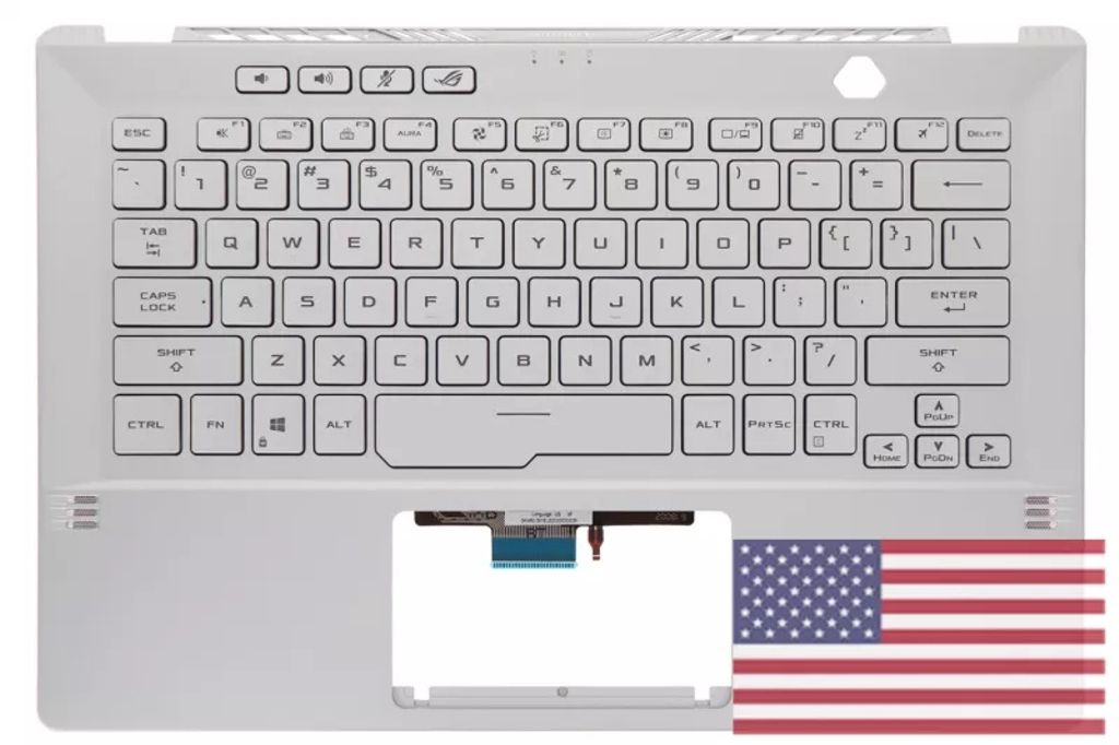 Asus GA401QM-1D Keyboard (US-ENGLISH) Module Tasun (BACKLIGHT, WHITE)