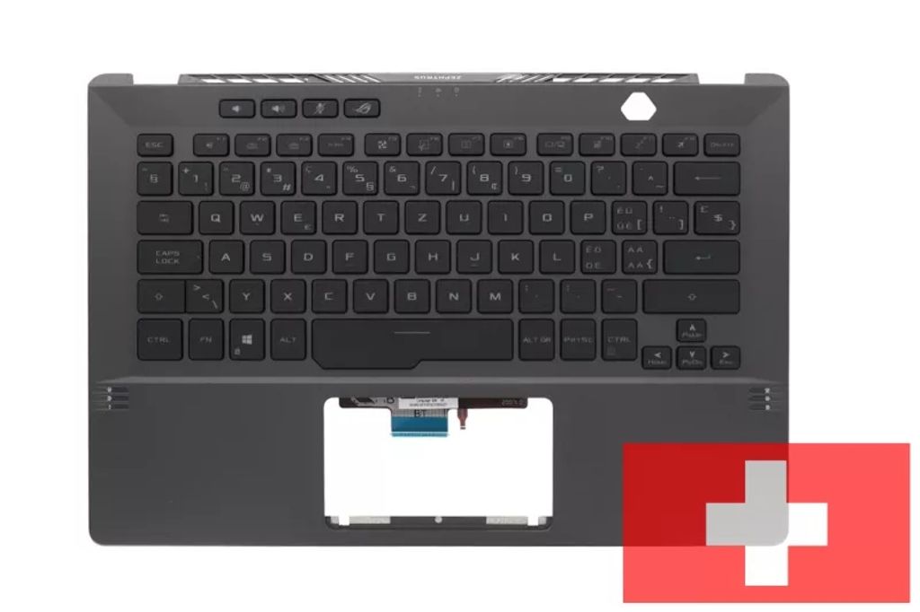 Asus GA401QM-1E Keyboard (SWISS-FRENCH) Module Tasun (BACKLIGHT, WHITE)