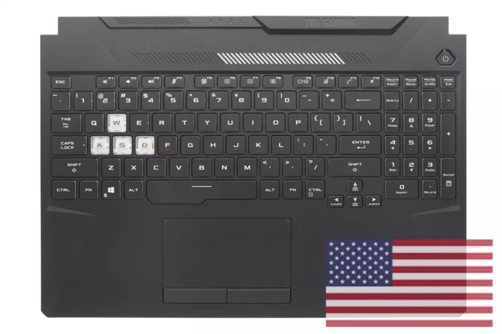 Asus FA506QR-2A Keyboard (US-ENGLISH) Module/AS (3FIN/TUF 90W, W/TP)