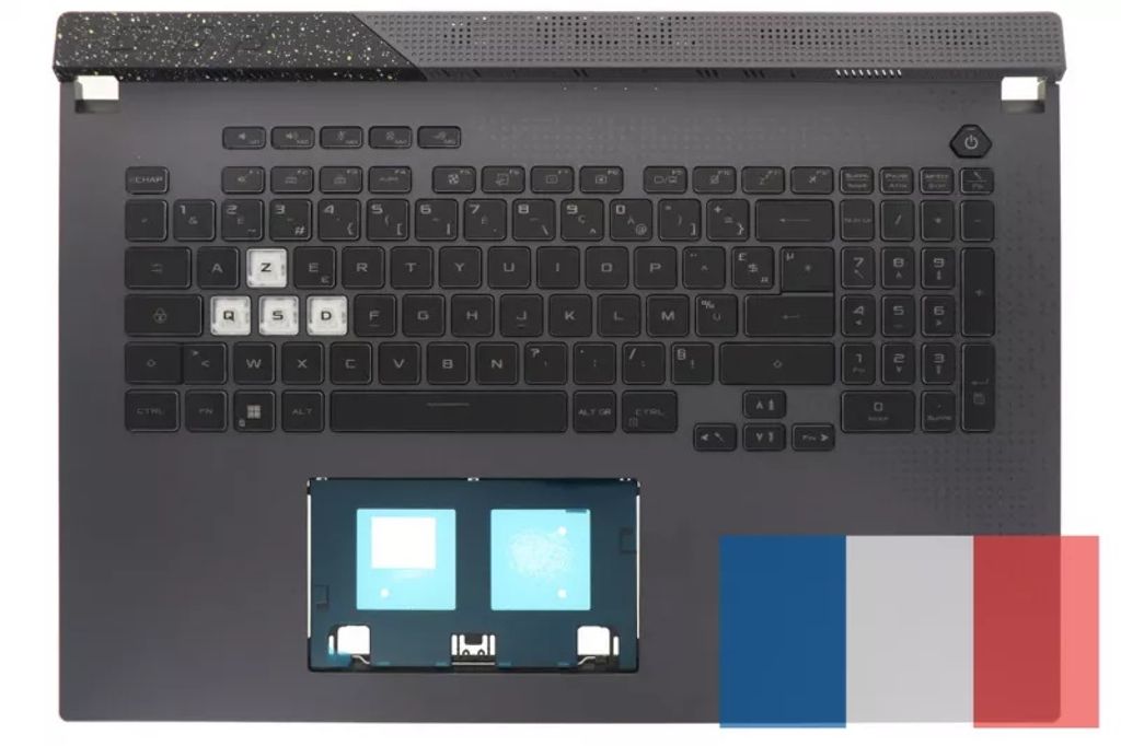 Asus G713RE-2F Keyboard (FRENCH) Module (BACKLIGHT, RGB 4-ZONE)