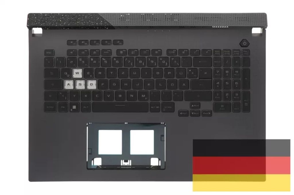 Asus G713RE-2F Keyboard (GERMAN) Module (BACKLIGHT, RGB 4-ZONE)