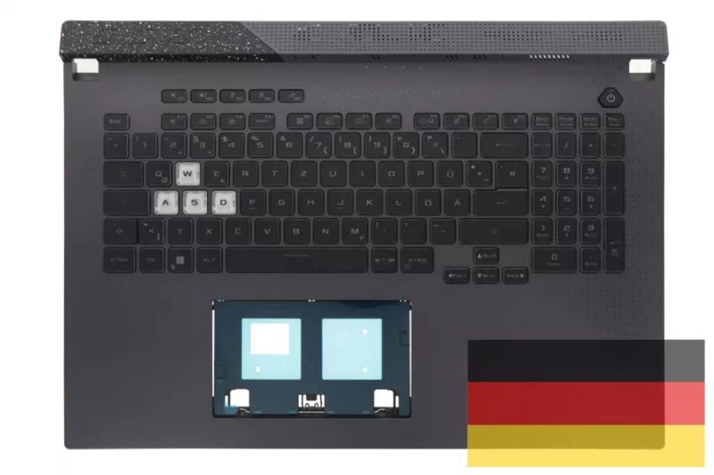 Asus G713RX-2F Keyboard (GERMAN) Module (BACKLIGHT, RGB 4-ZONE)