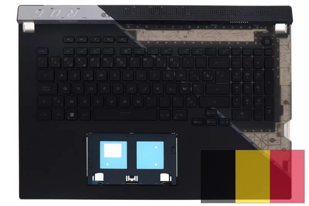 Asus G733ZX-2S Keyboard (BELGIAN) Module (BACKLIGHT, RGB PER KEY)