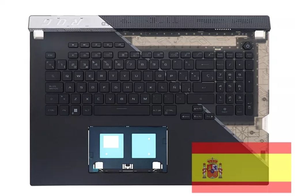 Asus G733CX-2A Keyboard (SPANISH) Module (BACKLIGHT, RGB PERKEY)