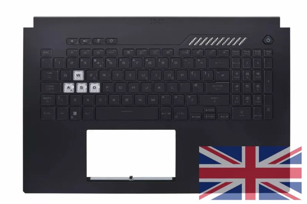 Asus FX707ZW-1A Keyboard (UK-ENGLISH) Module/AS (1-ZONE RGB/4F/90W)