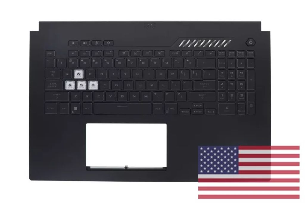 Asus FX707ZW-1A Keyboard (US-ENGLISH) Module/AS (1-ZONE RGB/4F/90W)