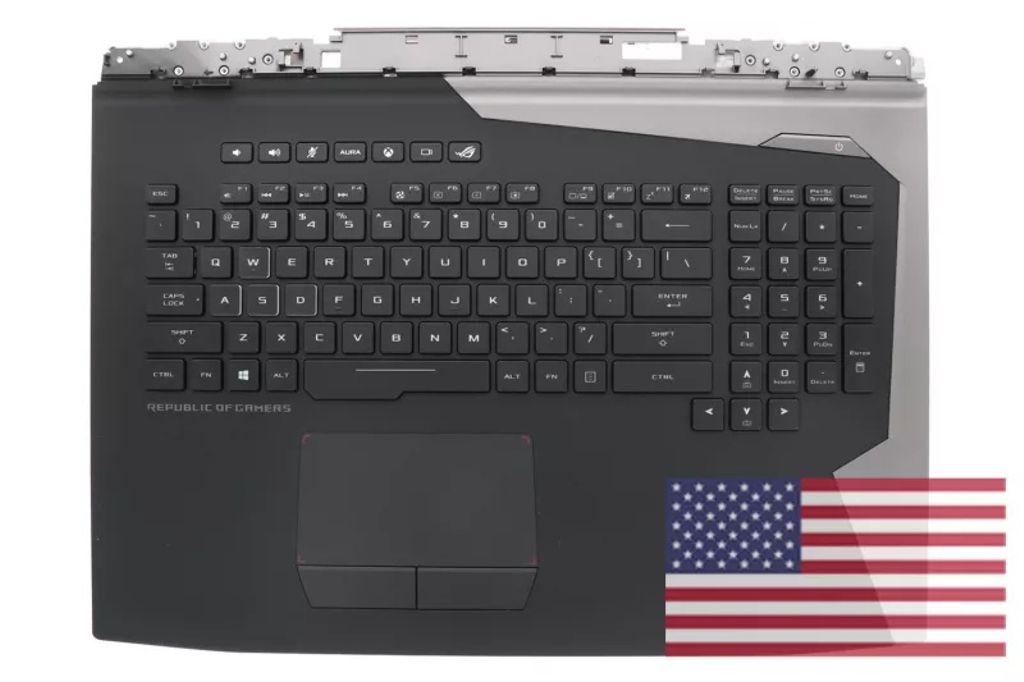 Asus G703GI-1A Keyboard (US-ENGLISH) Module/AS (BACKLIGHT, RGB PER KEY) (WITH TOUCHPAD)