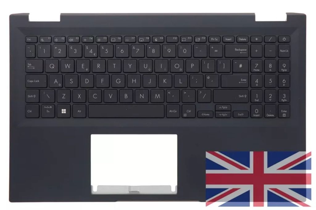 Asus Original Laptop Keyboard (UK) Module with Backlight
