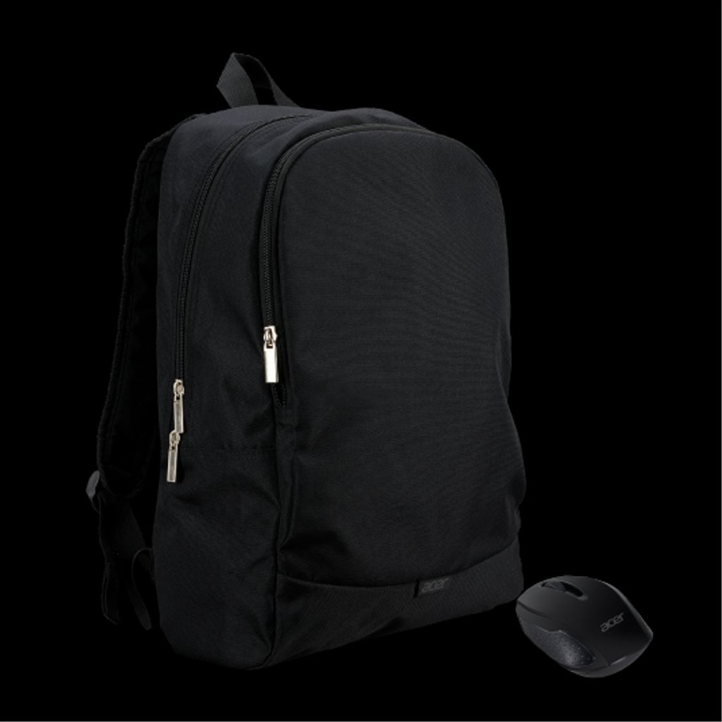 Acer 17-tums Startpaket för Bärbar Dator Med Trådlös Optisk Mus - Svart