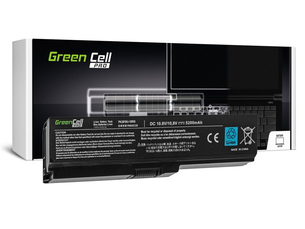 Green Cell-batteri PRO PA3817U-1BRS för Toshiba Satellite-bärbara datorer