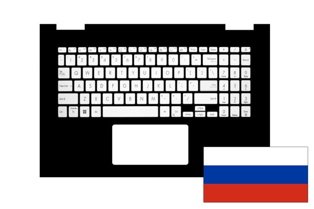 Asus Keyboard 348MM BL WOF (RUSSIAN)