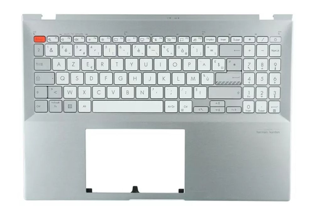Asus N7601ZM-8S Keyboard (FRENCH) Module/AS (BACKLIGHT) (WITH FP)
