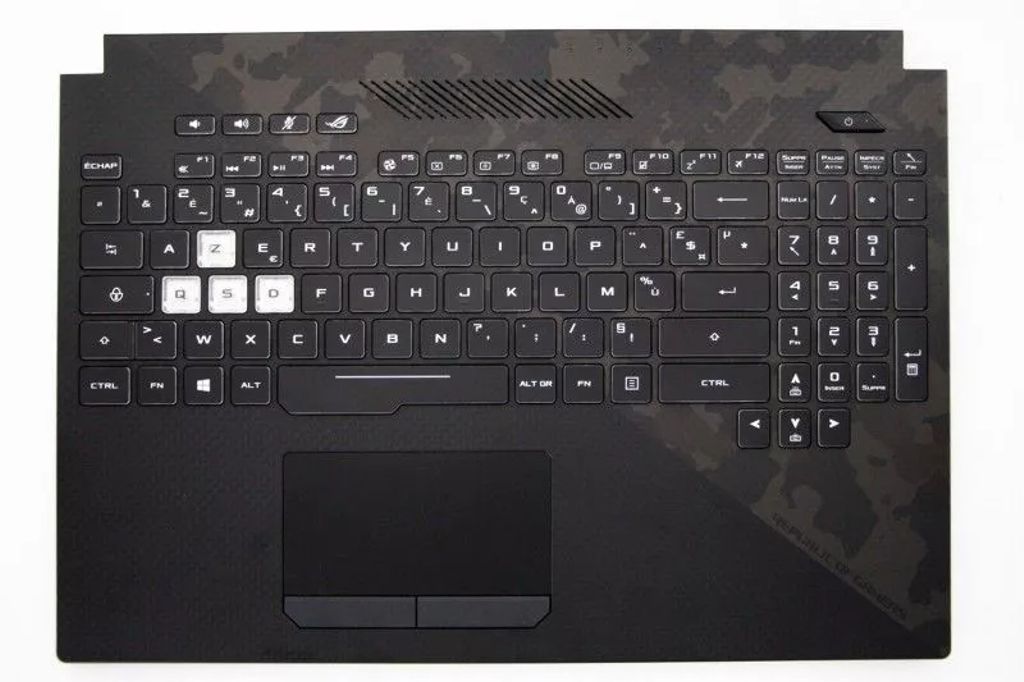 Asus GL504GS-1A Keyboard (FRENCH) Module/AS (BACKLIGHT, RGB 4-ZONE) (with TP)