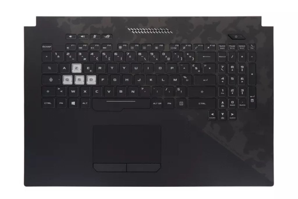 Asus GL704GW-1A Keyboard (FRENCH) Module/AS (BACKLIGHT, RGB 4-ZONE)