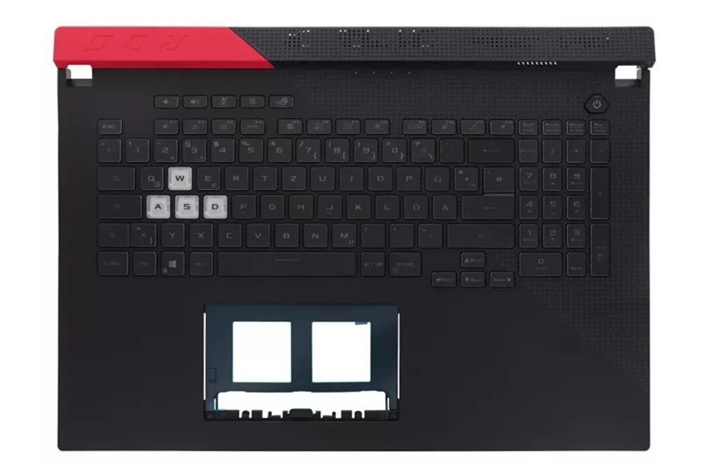 Asus G713QM-1C Keyboard (GERMAN) Module (BACKLIGHT, RGB 4-ZONE)