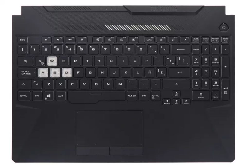Asus FA506QR-2A Keyboard (LATIN AMERICAN) Module/AS (3FIN/TUF 90W, W/TP)