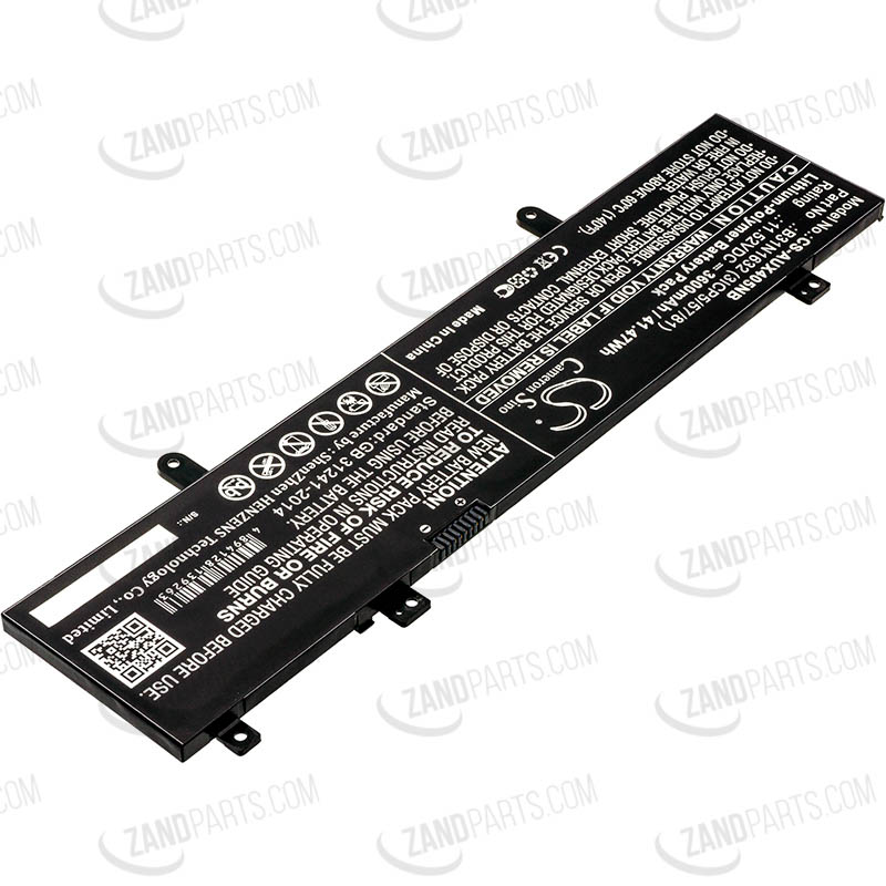 Zand Parts Battery for Asus (11.52V Li-Polymer 3600mAh/41.47Wh)