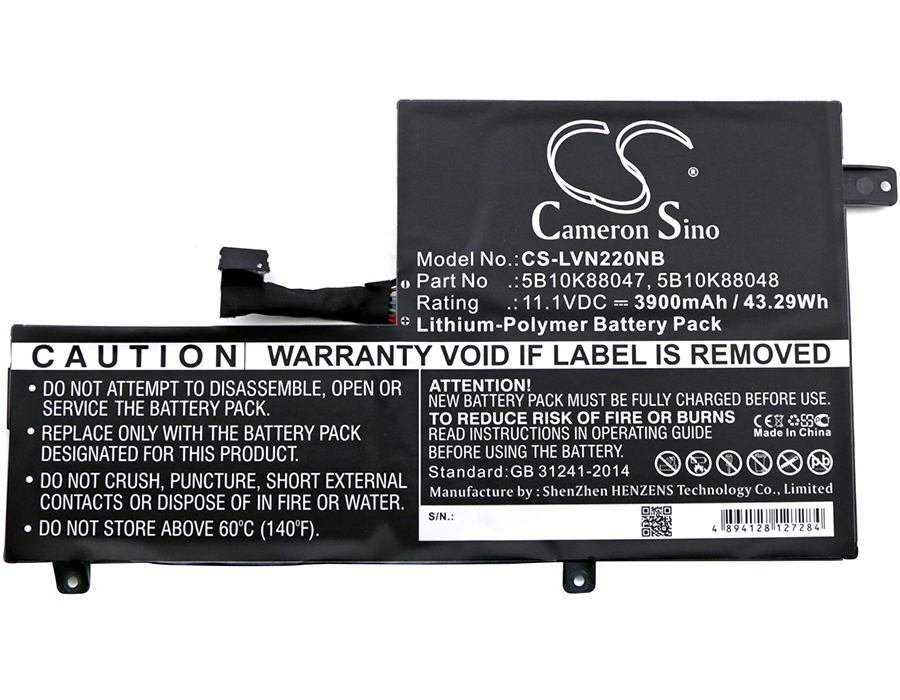 Zand Parts Battery for Lenovo (11.1V Li-Polymer 3900mAh/43.29Wh)