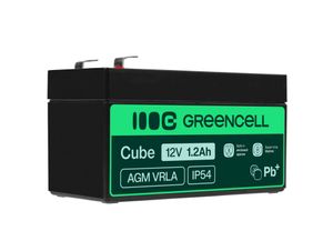 Green Cell 12V 1.2Ah VRLA Battery for Alarms, Cash Registers & Toys