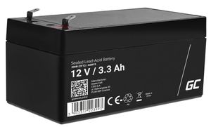 Green Cell 12V 3.3Ah VRLA Battery for Alarms, Cash Registers & Toys