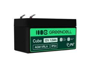 Green Cell AGM VRLA 12V 1.3Ah Maintenance-Free Battery for Alarms & Toys