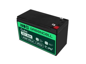 Green Cell AGM VRLA 12V 8Ah maintenance-free battery