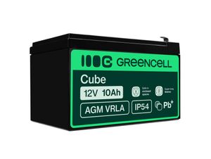 Green Cell AGM VRLA 12V 10Ah maintenance-free battery for UPS units