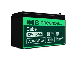 Green Cell AGM VRLA 12V 10Ah maintenance-free battery for UPS units