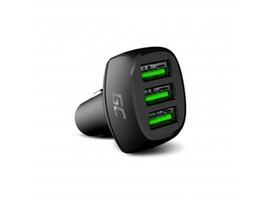 Green Cell PowerRide 54W 3xUSB 18W car charger with Ultra Charge fast charging technology
