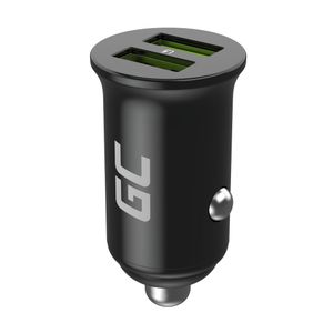 Green Cell 36W PowerRide Nano36 Car Charger with 2x USB-A Fast Charge