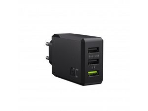 Green Cell ChargeSource 3 Wall Charger, 3xUSB-A, 30W, fast charging