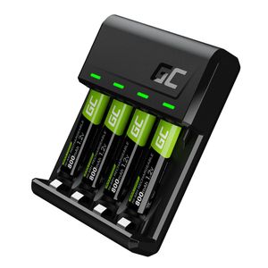 Green Cell GC VitalCharger & 4x AAA HR03 800mAh Rechargeable Batteries