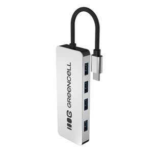 Greencell Basic USB-C Hub to 4x USB-A 3.0, 5 Gb/s