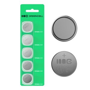 Greencell Lithium Button Cell Battery CR1620 3V 70mAh, 5-pack